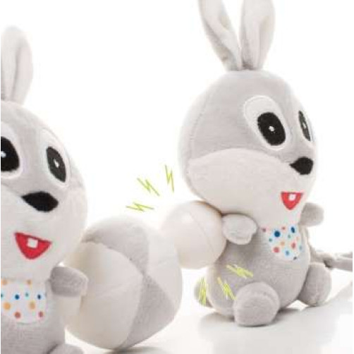 Ropotuljica 4Baby za otroški voziček zajec