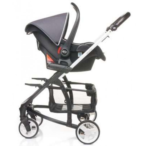 Otroški voziček 4Baby Atomic 2v1 - dark grey