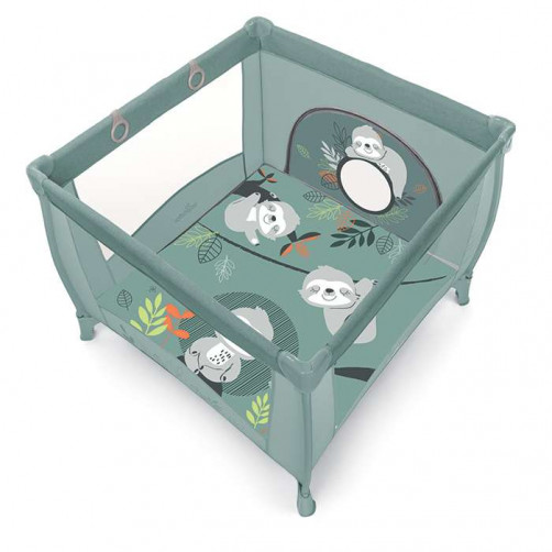Otroška zložljiva stajica BabyDesign PLAY UP panda svetlo zelena