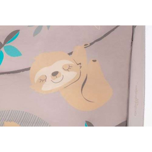 Otroška zložljiva stajica BabyDesign PLAY UP panda svetlo siva
