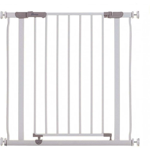 Varnostna vrata Dreambaby Ava (75 - 81 cm) kovinska bela - brez vrtanja
