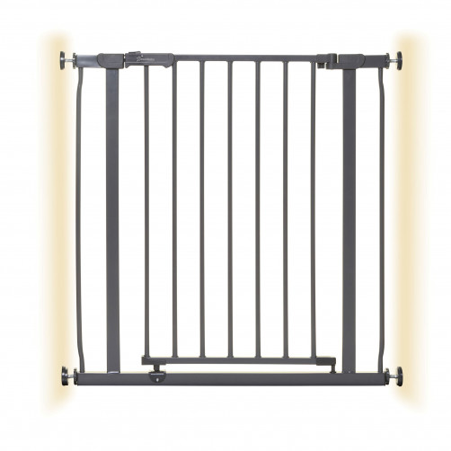 Varnostna vrata Dreambaby Ava (75 - 81 cm) kovinska črna - brez vrtanja