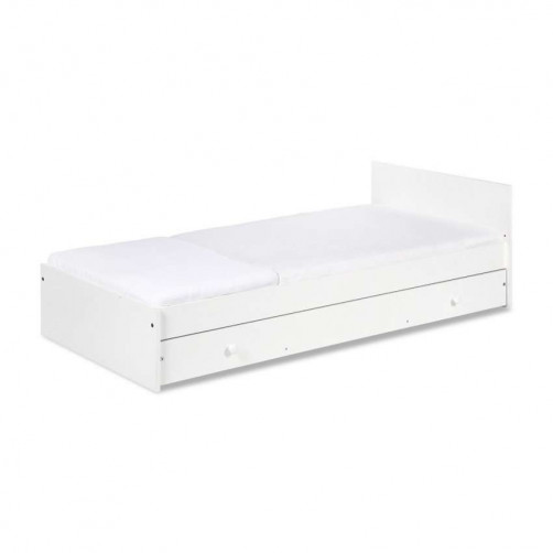Otroška posteljica Klups Kompakt: posteljica in previjalna miza bela