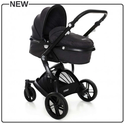 Otroški voziček CoTo Baby Sydney 2v1 dark grey