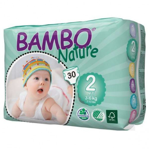 Otroške pleničke BAMBO NATURE MINI 2 3-6 KG